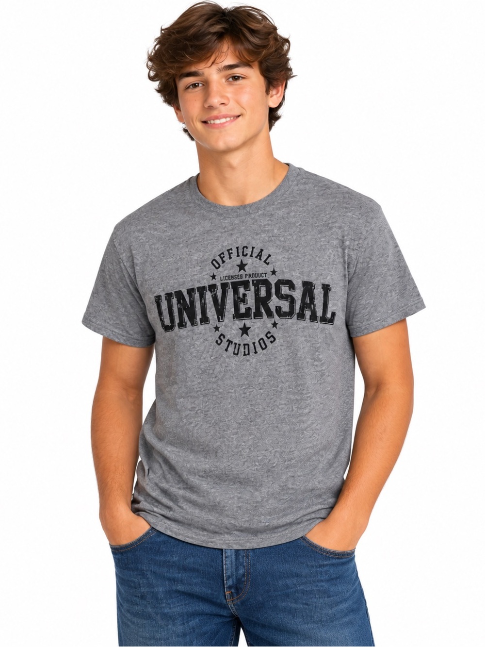 Universal Studios Graphic Tee Gray Small Like New